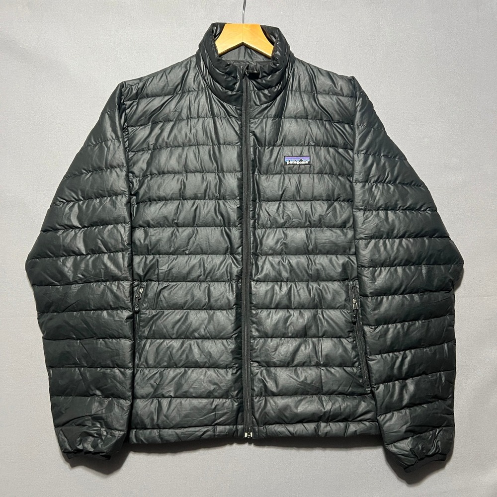 Patagonia Mens Down Sweater Jacket Black Puffer 84673FA12 Size S